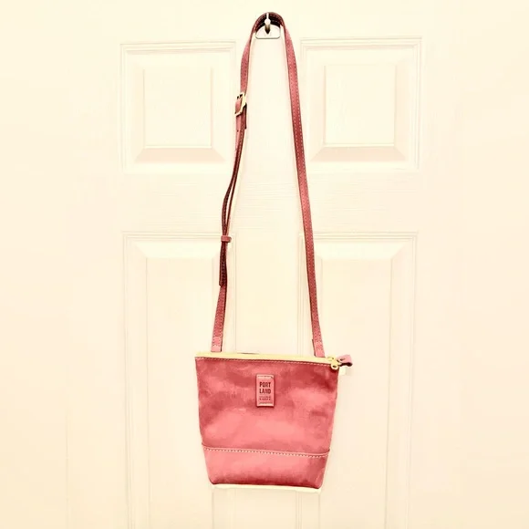 Portland Leather Luxury Rose Festival Crossbody Bag - Picture 2 of 8
